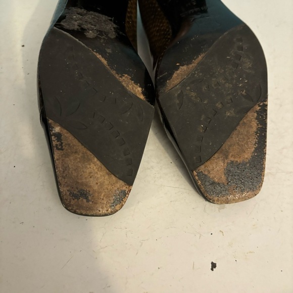 Vintage Ingledews Grenada Spanish Collection patent leather block heels  size 5 - Picture 10 of 12